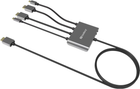 Kabel Sandberg USB Type-C - DisplayPort - micro-HDMI + mini-DisplayPort - 2 x HDMI 0.3 m Black (5705730509216) - obraz 2