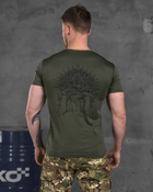 Тактическая потоотводящая футболка odin game олива XL - изображение 6