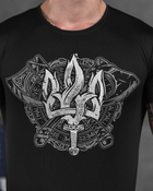 Тактическая потоотводящая футболка Odin black coat of arms ВТ6861 L - изображение 5