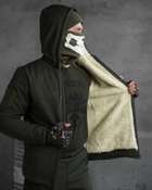 Зимний тактический костюм shredder на овчине олива 0 L - изображение 8
