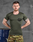 Тактична футболка потовідвідна odin oliva разведка XL - изображение 1
