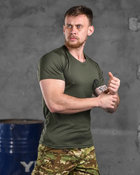 Тактична футболка потовідвідна odin oliva разведка XL - изображение 4