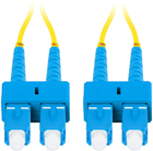 Patchcord optyczny Lanberg SM SC/UPC - SC/UPC Duplex G657a1 3 mm 10 m Yellow (FO-SUSU-SD11-0100-YE) - obraz 1