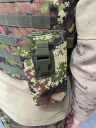 Плитоноска с подсумками - 6 шт, быстрый сброс, Italian Camo, образца НАТО, Molle, plate carrier molle placard - изображение 9