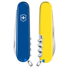 Складной швейцарский нож Victorinox Waiter Ukraine Blue-Yellow 9in1 Vx03303.2.8 - изображение 4