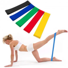 Резинка для фитнеса и спорта эластичная лента эспандер набор 5 шт + Чехол в комплекте - изображение 1