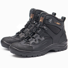 Берцы демисезонные тактические ботинки PAV 501 черные кожаные с мембраной Winterfrost 43 - изображение 1