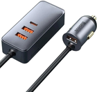 Автомобільний зарядний пристрій Baseus 120W USB/USB Type-C Fast Charge Grey (CCBT-B0G) - зображення 2