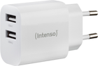 Зарядний пристрій Intenso 24W 2xUSB-A White (7802412) - зображення 1