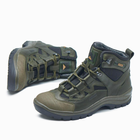 Берці демісезонні тактичні черевики PAV 501 олива хакі шкіряні з мембраною Winterfrost 46 - зображення 5