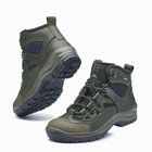 Берці демісезонні тактичні черевики PAV 501 олива хакі шкіряні з мембраною Winterfrost 42 - зображення 2