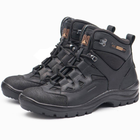 Берці демісезонні тактичні черевики PAV 501 чорні шкіряні з мембраною Winterfrost 40 - зображення 1