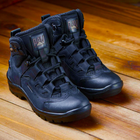 Берцы летние тактические ботинки PAV 501 черные кожаные сетка Fresh Air 45 - изображение 9