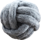 Wełniana piłka dla psów Wooldot Knotted Dog Ball 8 cm Charcoal Grey (5714004004746) - obraz 1