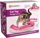 Zabawka interaktywna dla kotów Flamingo Activity Moggy Ball Tunnel 39 x 39 x 7.7 cm Pink (5400585118575) - obraz 1