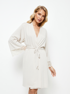 Халат жіночий бавовняний жіночий Aruelle Evelyn gown XL Білий (5905616145815) - зображення 4