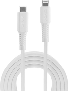 Kabel Lindy USB Type-C - Apple Lightning 3 m White (4002888313186) - obraz 1