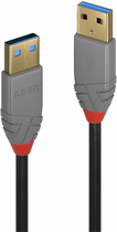 Kabel Lindy Anthra Line USB Type-A - USB Type-A 0.5 m (4002888367509) - obraz 1