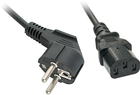 Kabel Lindy Power Schuko - IEC-C13 5 m Black (4002888303378) - obraz 1