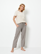 Piżama (T-shirt + spodnie) Aruelle Jade pajama long XL Szara (5905616147987) - obraz 1