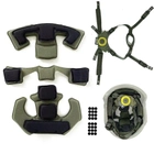Комплект: подвесная система Team Wendy + противоударные подушки для шлема, оливковый - изображение 3
