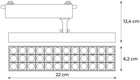 Рефлектор світлодіодний DPM X-Line трековий поворотний 20 Вт 1750 лм чорний (STR2-20W-B) - зображення 6