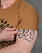 Тактическая мужская потоотводящая футболка Слава Украине Героям Слава L койот (85823) - изображение 3