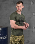 Тактична чоловіча потовідвідна футболка Піхота ВСУ XL олива (85829) - зображення 3