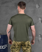 Тактична чоловіча потовідвідна футболка Піхота ВСУ XL олива (85829) - зображення 4