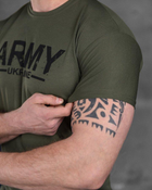 Армійська чоловіча футболка ARMY потовідвідна S олива (85828) - зображення 4