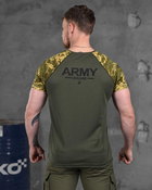 Тактическая мужская потоотводящая футболка ARMY M олива+пиксель (85810) - изображение 5