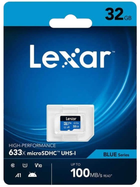 Karta pamięci Lexar microSDXC 32Gb Class 10 UHS-I (LMS0633032G-BNNNG) - obraz 3
