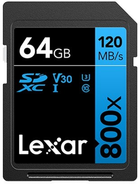 Karta pamięci Lexar High-Performance 800x 120 MB/s SDXC 64GB (LSD0800064G-BNNNG) - obraz 1