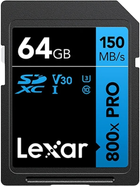 Karta pamięci Lexar High-Performance 800x 150 MB/s SDXC 64GB (LSD0800P064G-BNNNG) - obraz 1