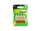 Батарейка GP LR06 4шт SUPER ALKALINE 1.5V 15A-U4 л