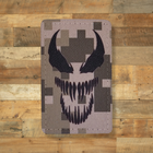Шеврон Venom, 8х5, пиксель,на липучке (велкро), патч печатный - изображение 1