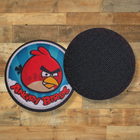 Шеврон Angry Birds, 7х7, на липучке( велкро), патч печатный - изображение 4