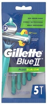 Maszynka do golenia dla mężczyzn Gillette Blue 2 Plus Slalom 5 szt (7702018466726) - obraz 1