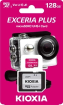 Karta pamięci Kioxia Exceria Plus MicroSDXC 128 Gb Class 10 Uhs-I z adapterem (LMPL1M128GG2) - obraz 4
