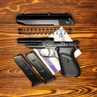 Стартовый Пистолет Макарова, ПМ, SUR 2608 + 20 патронов + доп магазин, Сигнальный пистолет под холостой патрон 9мм, Шумовой - изображение 8