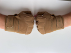 Рукавички безпалі захисні Ultimatum Койот,Тактичні перчатки без пальців - изображение 4