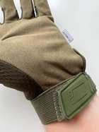 Рукавички захисні Ultimatum Олива,тактичні повнопалі військові рукавички - изображение 5