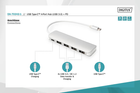 Hub USB Digitus USB-C 4-port + PD Silver (4016032455653) - obraz 7
