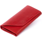 Красный женский кошелёк из натуральной кожи Grande Pelle 513660