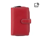 Красный кожаный женский кошелёк Visconti R13 RED/RHUMBA Carmelo c RFID