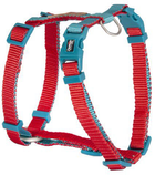 Шлея для собак Camon Guard Bicolor Червоно-бірюзова 60-100 см 25 мм (8019808204741) - зображення 1