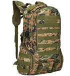 Рюкзак тактический MHZ B07 35 л, зеленый пиксель - изображение 1