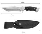 Нож охотничий разделочный GT Stailness 105 (длинна 224 мм, чехол в комплекте) - изображение 2