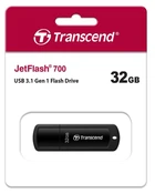 Накопичувач Transcend 32GB USB 3.1 Type-A JetFlash 700 Чорний (TS32GJF700)