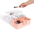 Органайзер для медикаментов, для мелочей, для рукоделия, для заколок пластиковый розовый MVM PC-16 S PINK - изображение 8